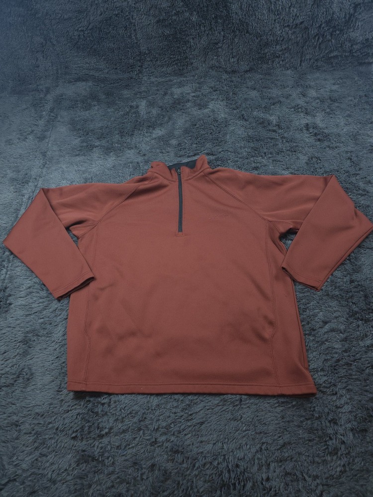 Columbia Pullover Mens XL Quarter Zip Performance Fleece Outdoor Layer Hiking