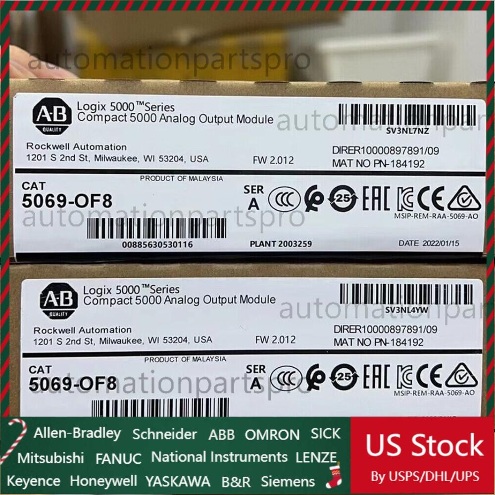 Allen-Bradley 5069-OF8 / A Compact 5000 Analog Output Module US Free Tax