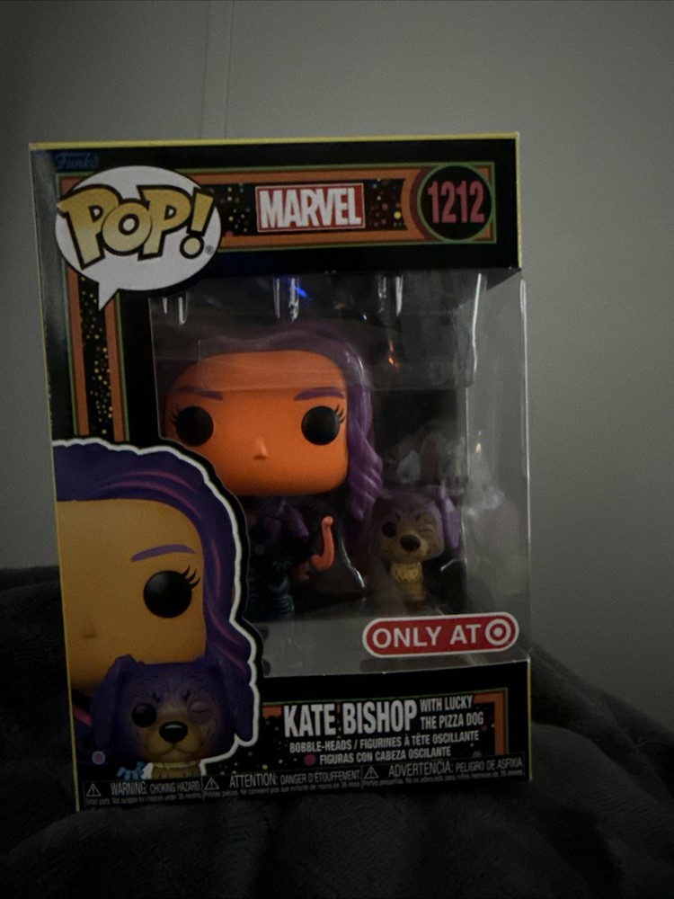 Funko Pop! Vinyl: Marvel - Kate Bishop with Lucky (Black Light) #1212 Sealed