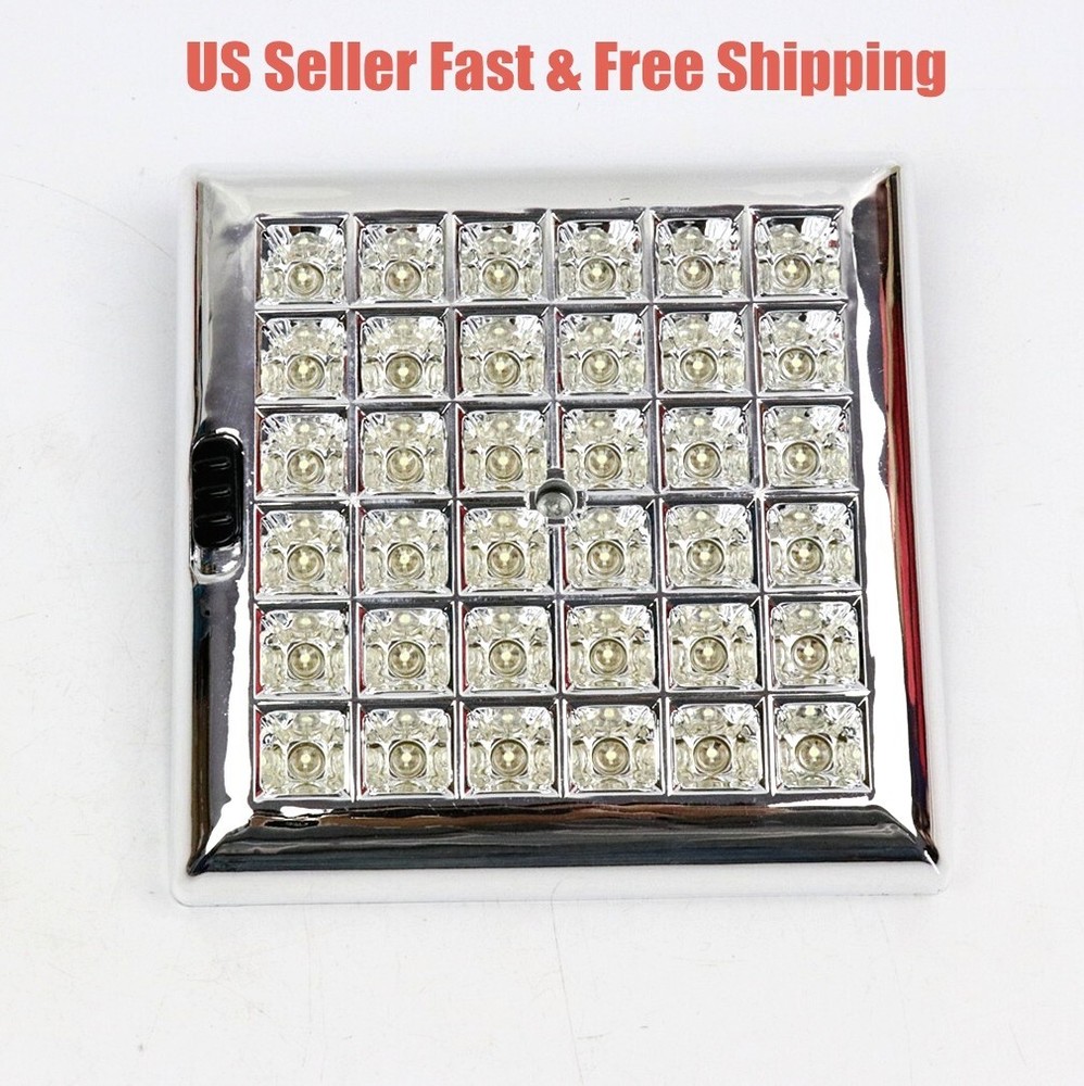 5W 12V 6000K White LED RV Caravan Trailer Boat Interior Ceiling Dome Light-326A