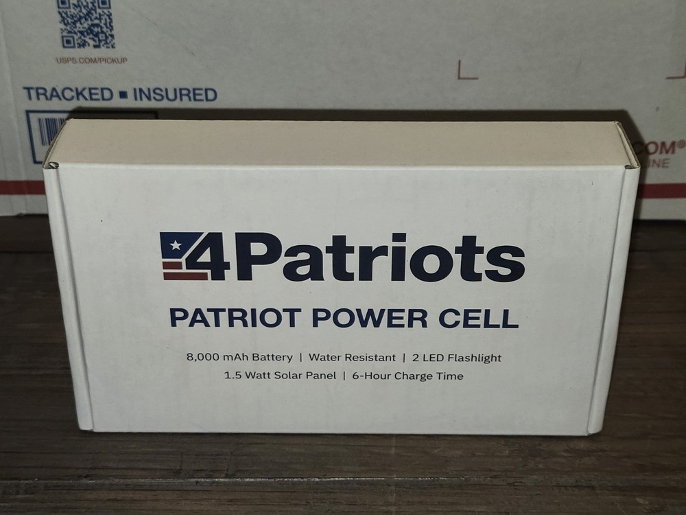 Patriot Solar Charger Portable Power Bank for Outdoor Adventures
