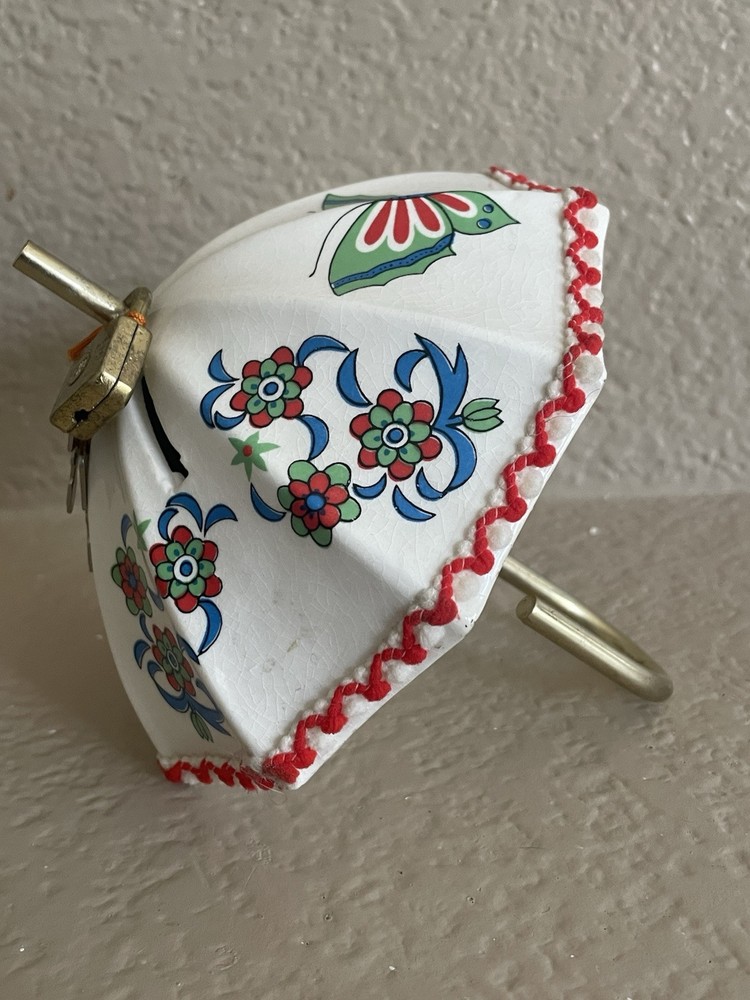 Vintage Ceramic Umbrella-Shaped Coin Savings Bank