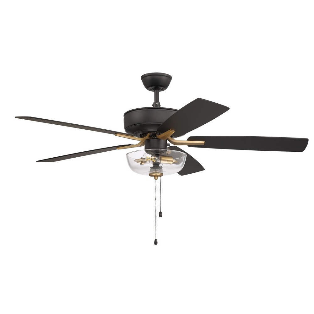 Craftmade 52-Inch Pro Plus 101 Indoor Outdoor Ceiling Fan with Light Kit