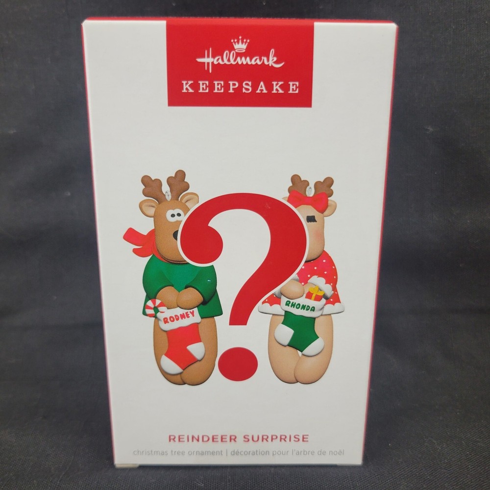 SEALED Hallmark 2024 Rhonda Rodney Reindeer Blind Bag Ornament Surprise Keepsake