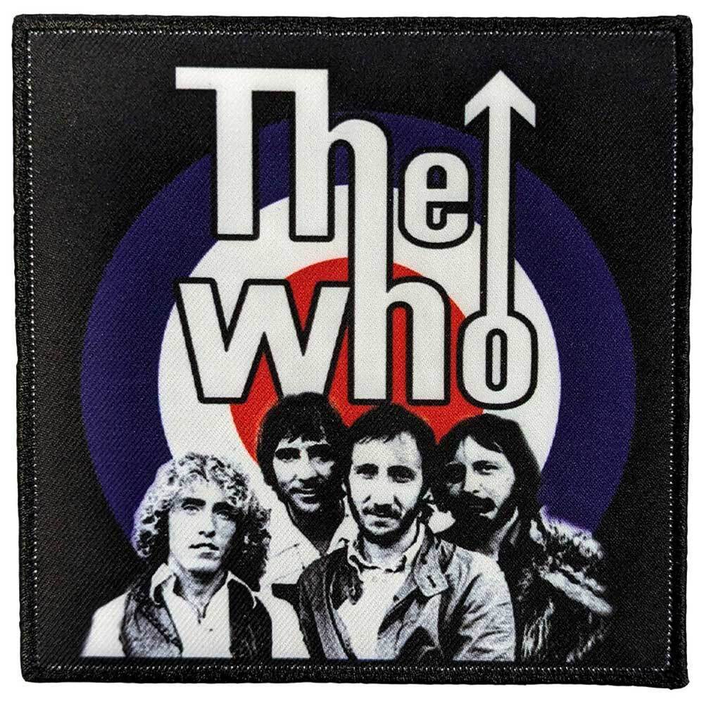 The Who Band Photo Woven Patch Size Accessory Size