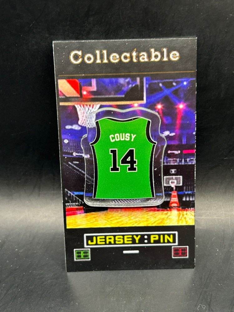 Boston Celtics Bob Cousy Retro Jersey Lapel Pin – Classic Cs Collectible NBA Memorabilia  