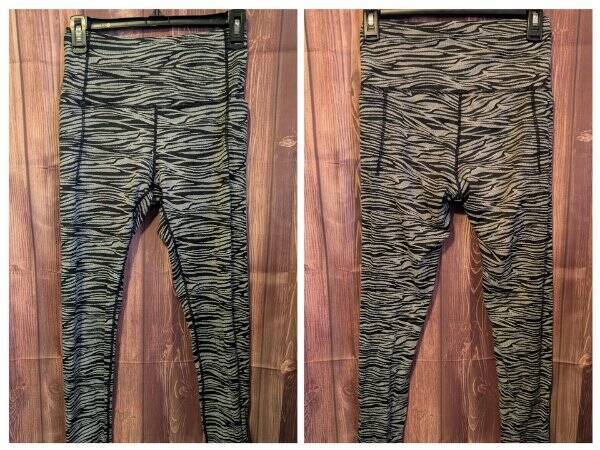 HI-Rise S/M Side pocket Zebra Animal Print Compression Leggings