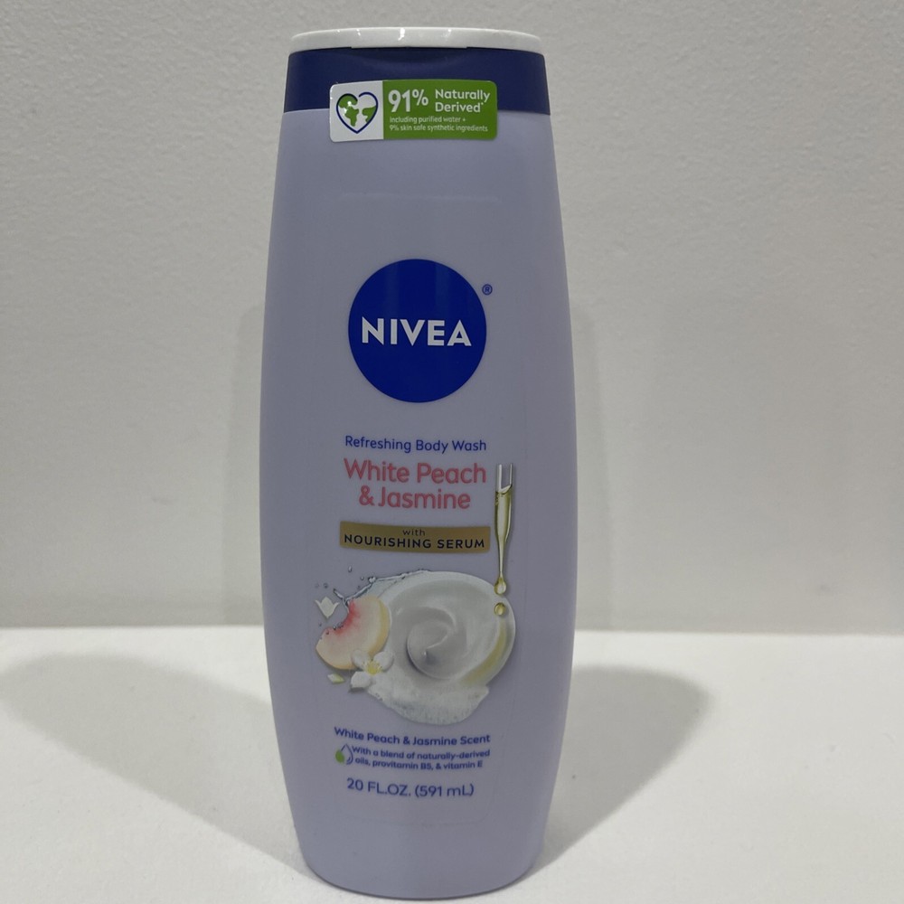 NIVEA White Peach & Serum Body Wash Refreshing 20 Fl Oz