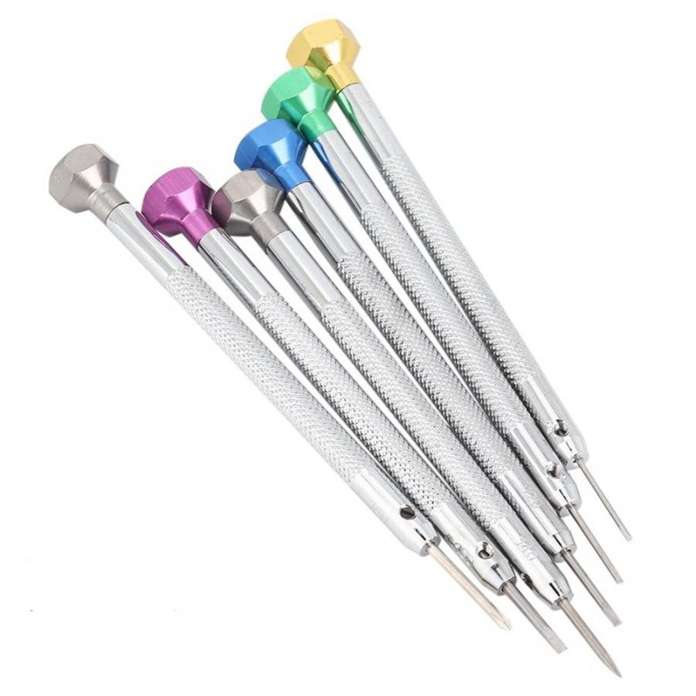 6-Piece Steel Precision Screwdriver Set for Watch & Jewelry Repair