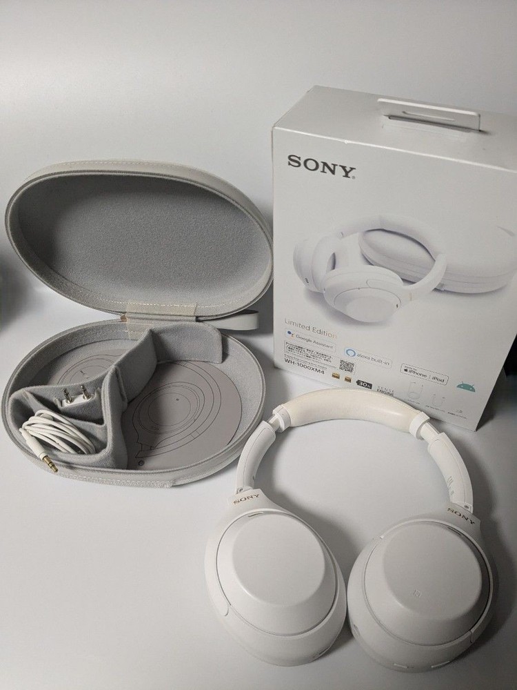 SONY WH-1000XM4 Silent White Limited Edition Wireless Noise Cancelling Headphones