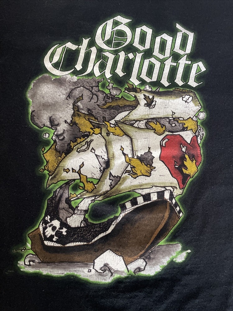 Good Charlotte Noise To The World Concert T Shirt 2005 Band Tour Merch Sz Large