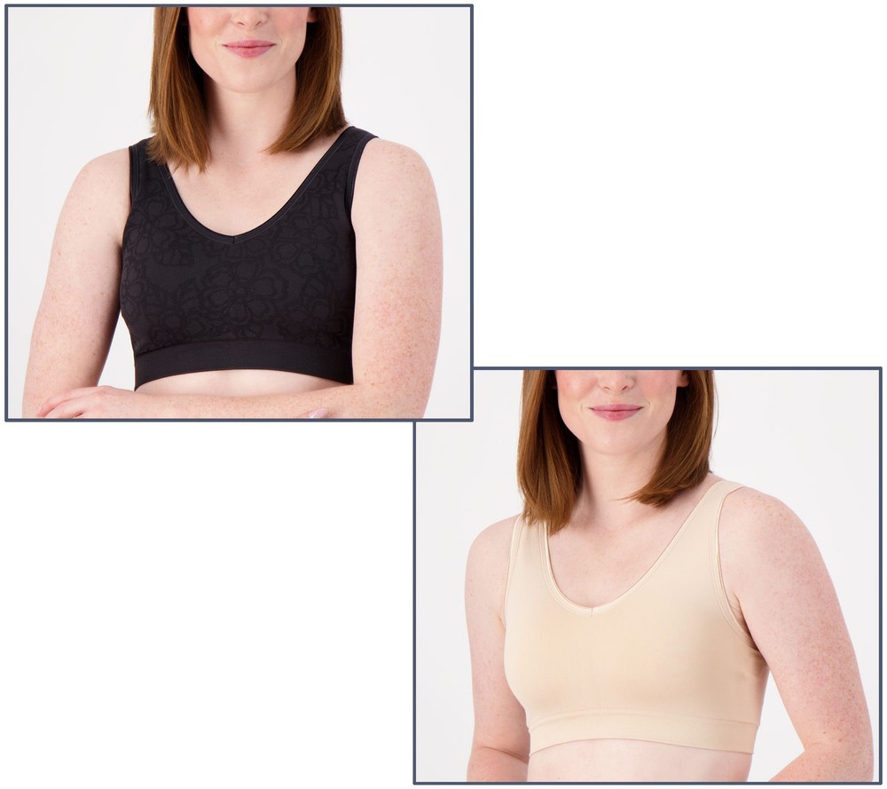 Anybody Women's Bra Sz L  Intimates All-Day Seamless Bras Multi-colored A217011