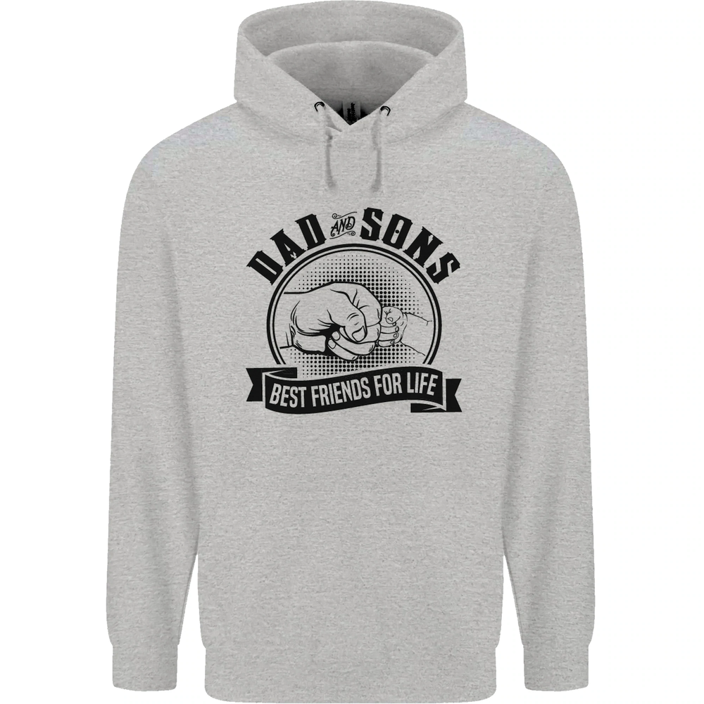 Dad & Sons Best Friends Fathers Day Mens 80% Cotton Hoodie