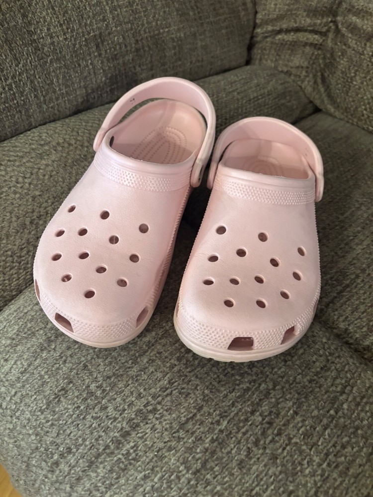 Pink Crocs Worn Several Times Sz 10 Women’s And Men’s 8