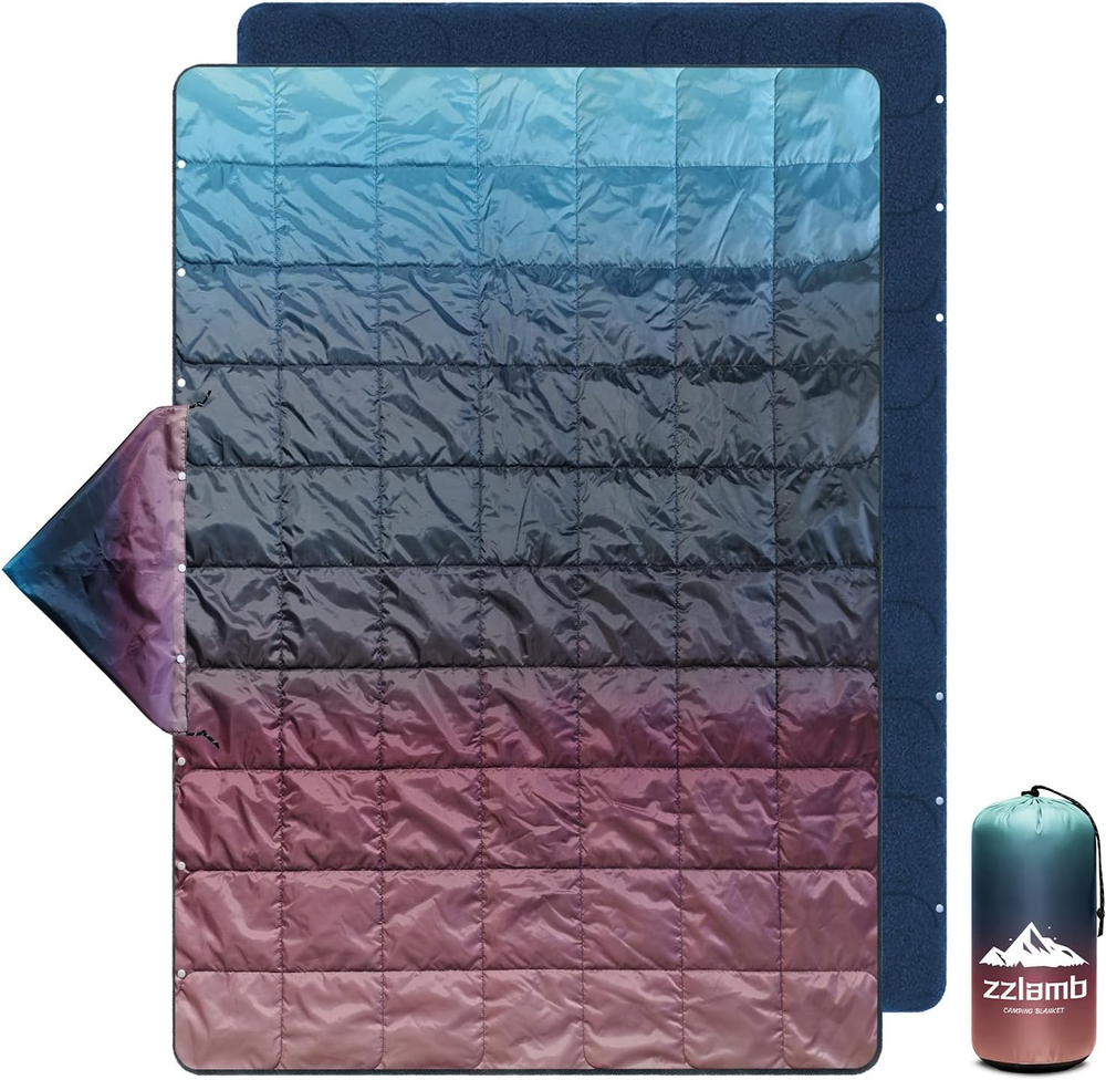 Hooded Stadium Blanket,Waterproof Outdoor Camping Blanket Polar Fleece,Warm Wind