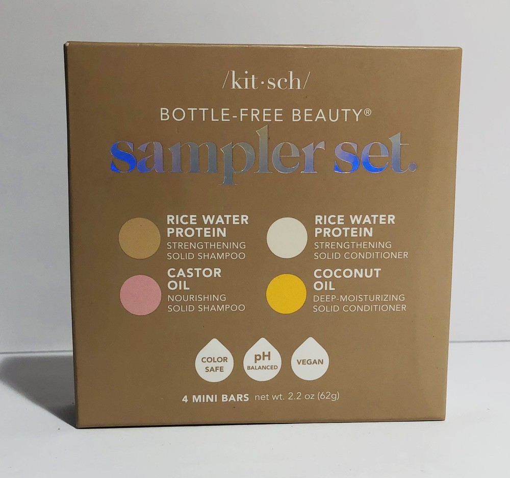 Kitsch Bottle-Free Beauty 4pc Sampler Set Shampoo Conditioner