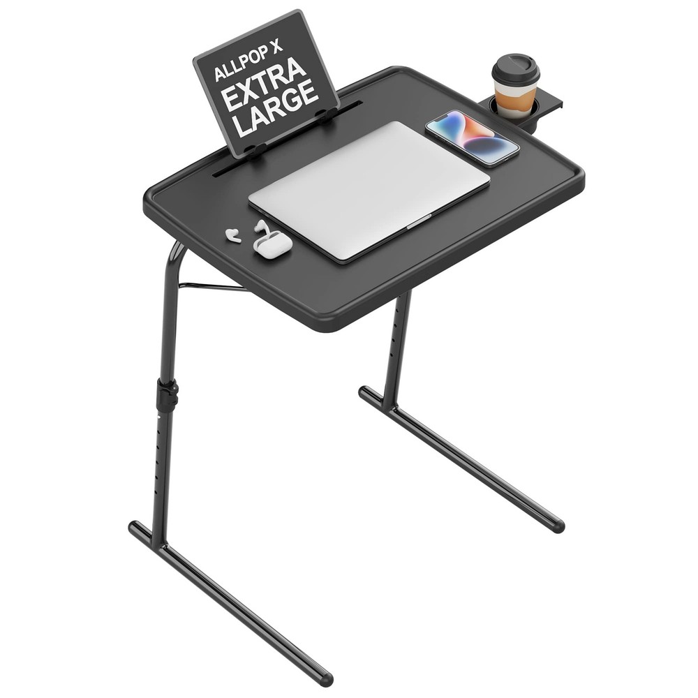 Adjustable Folding TV Tray Table for Laptops and Dining