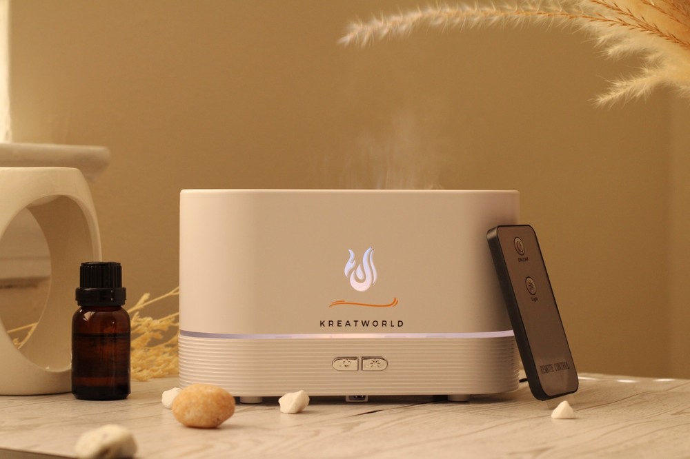 Aromatherapy Humidifier - Ultrasonic Essential Oil Diffuser White for Home &