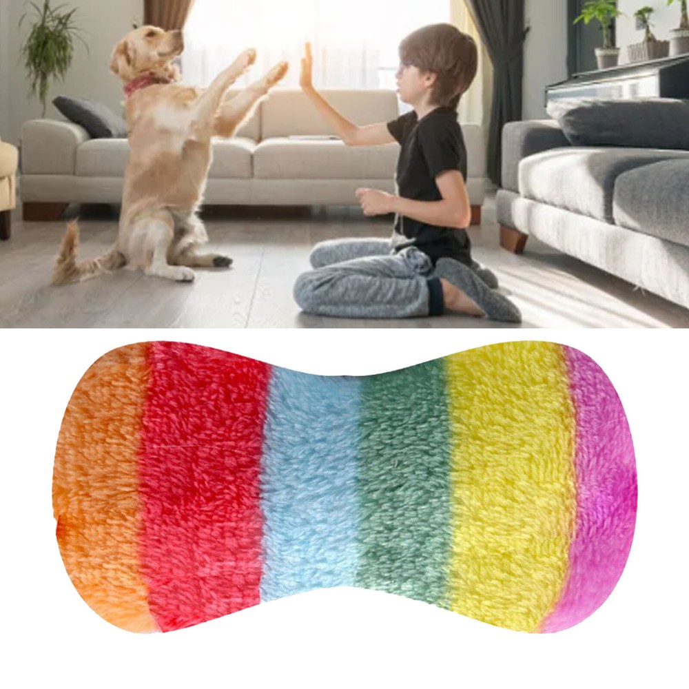 Plush Pet Chewing Bone Toy Bite Resistant Pet Teething Toy Soft Anxiety