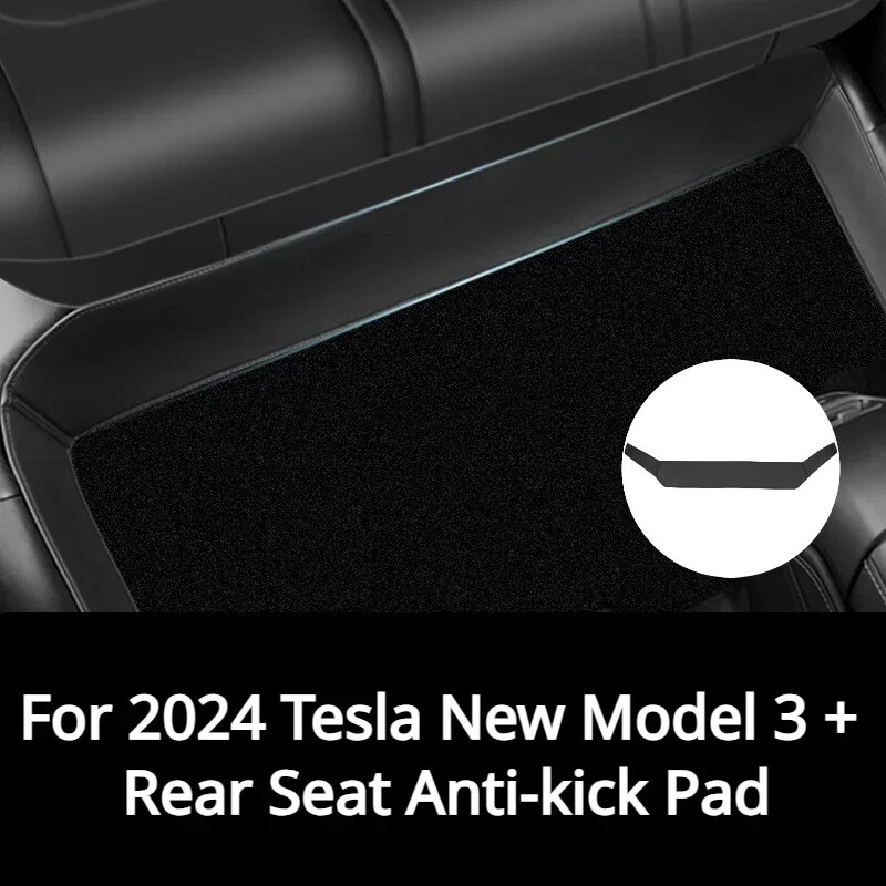 Rear seat lower protection pad for Tesla Model 3+ rear seat anti-kick pad