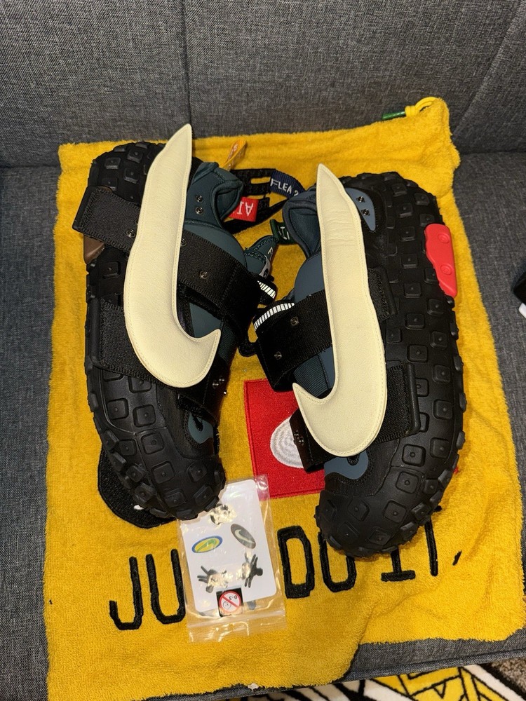 Size 9.5 Nike Air Flea 2 x CPFM Low Faded Spruce Green Sneakers Clean Style