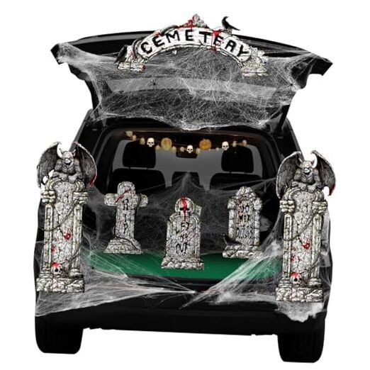 Trunk or Treat Decorations Kit - Halloween Car Decorations for SUV,