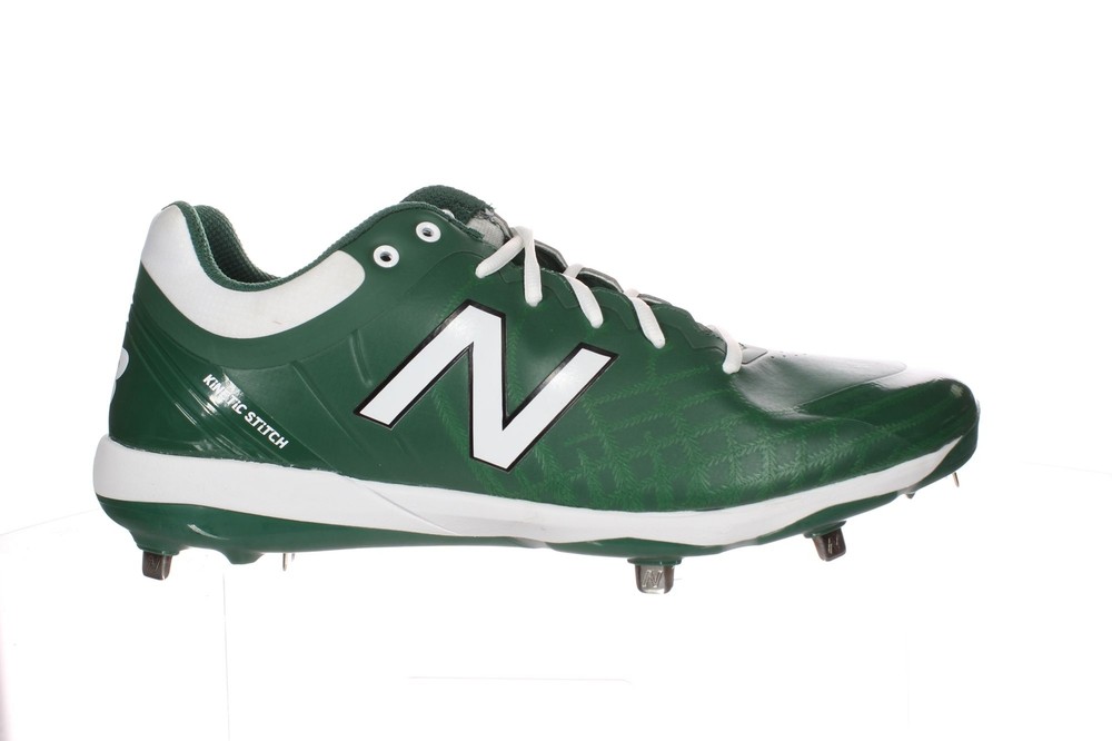New Balance Mens Green/White Cleats Size 15