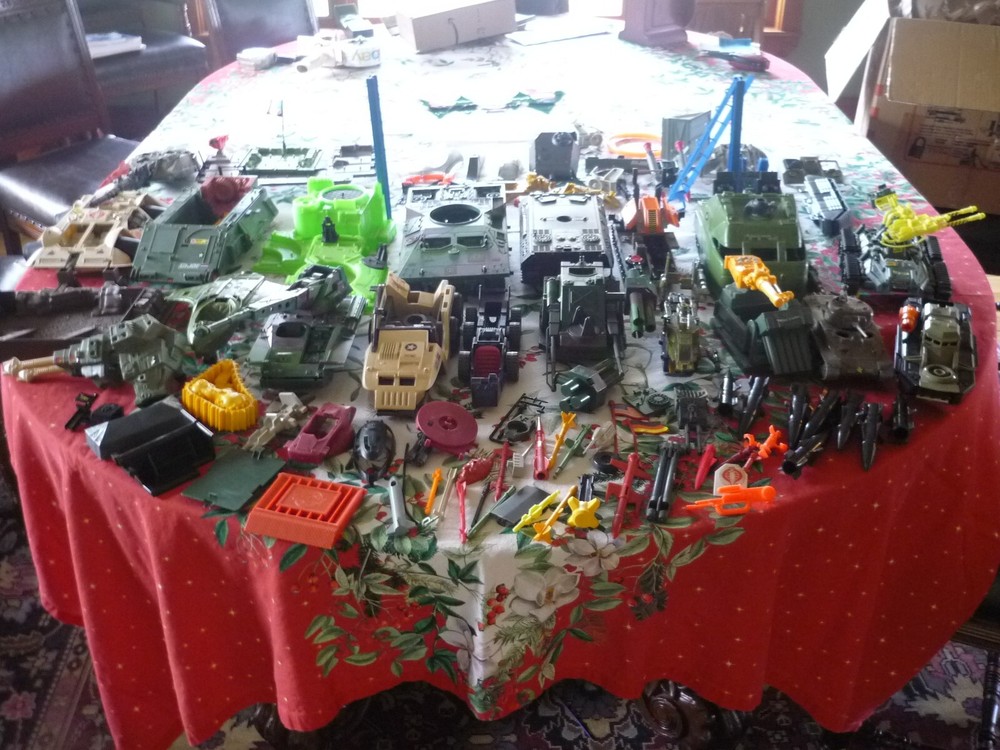 VINTAGE HUGE LOT GI JOE VEHICLES MISSLES 1980'S-1990'S AIRCRAFT TANKS COBRA RARE