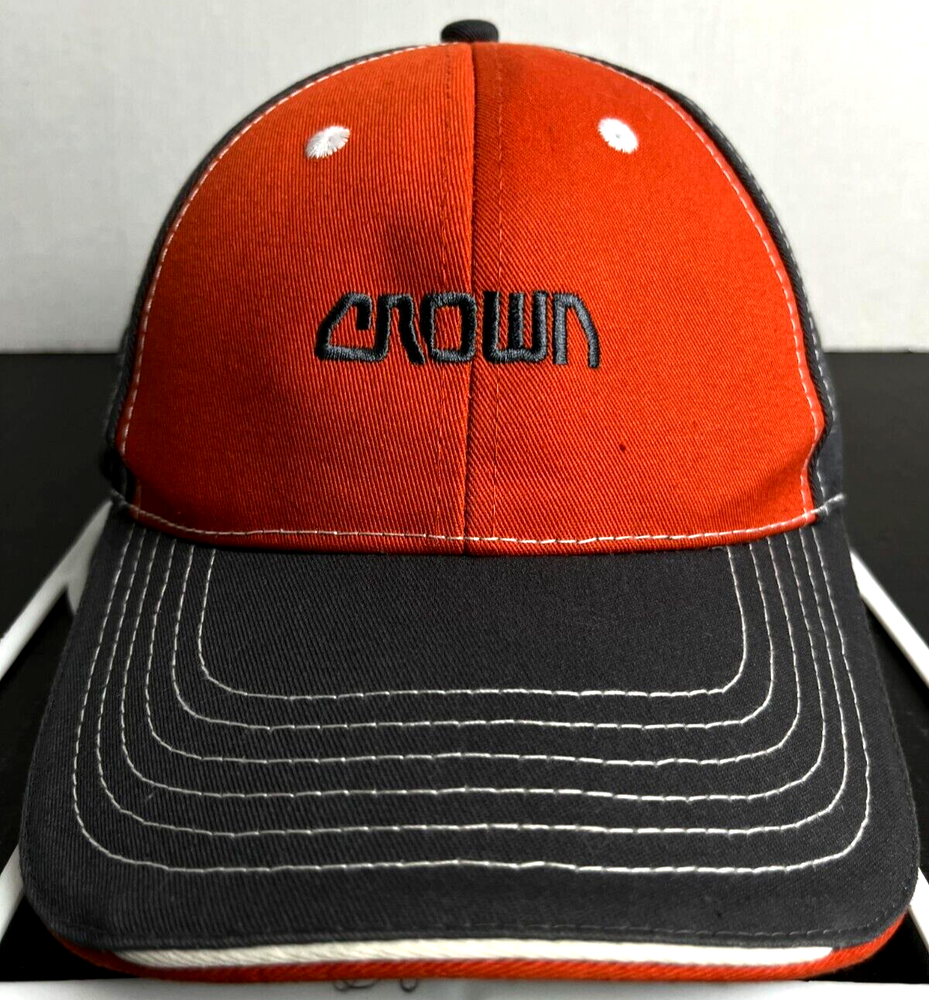 Crown Hat Sportsman Embroidered Adjustable Baseball Cap Black Red
