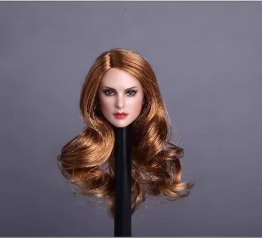 1/6 Female Head Sculpt Curly hair For 12