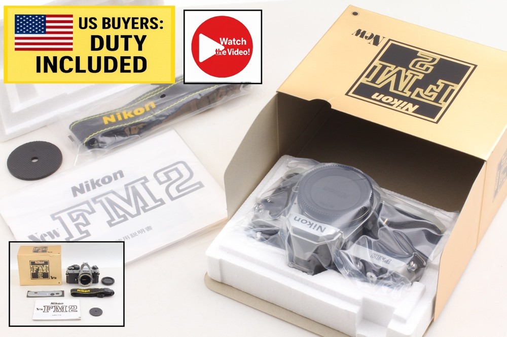 [Unused in Box] Nikon New FM2 FM2N Silver SLR 35mm Film Camera Body from JAPAN