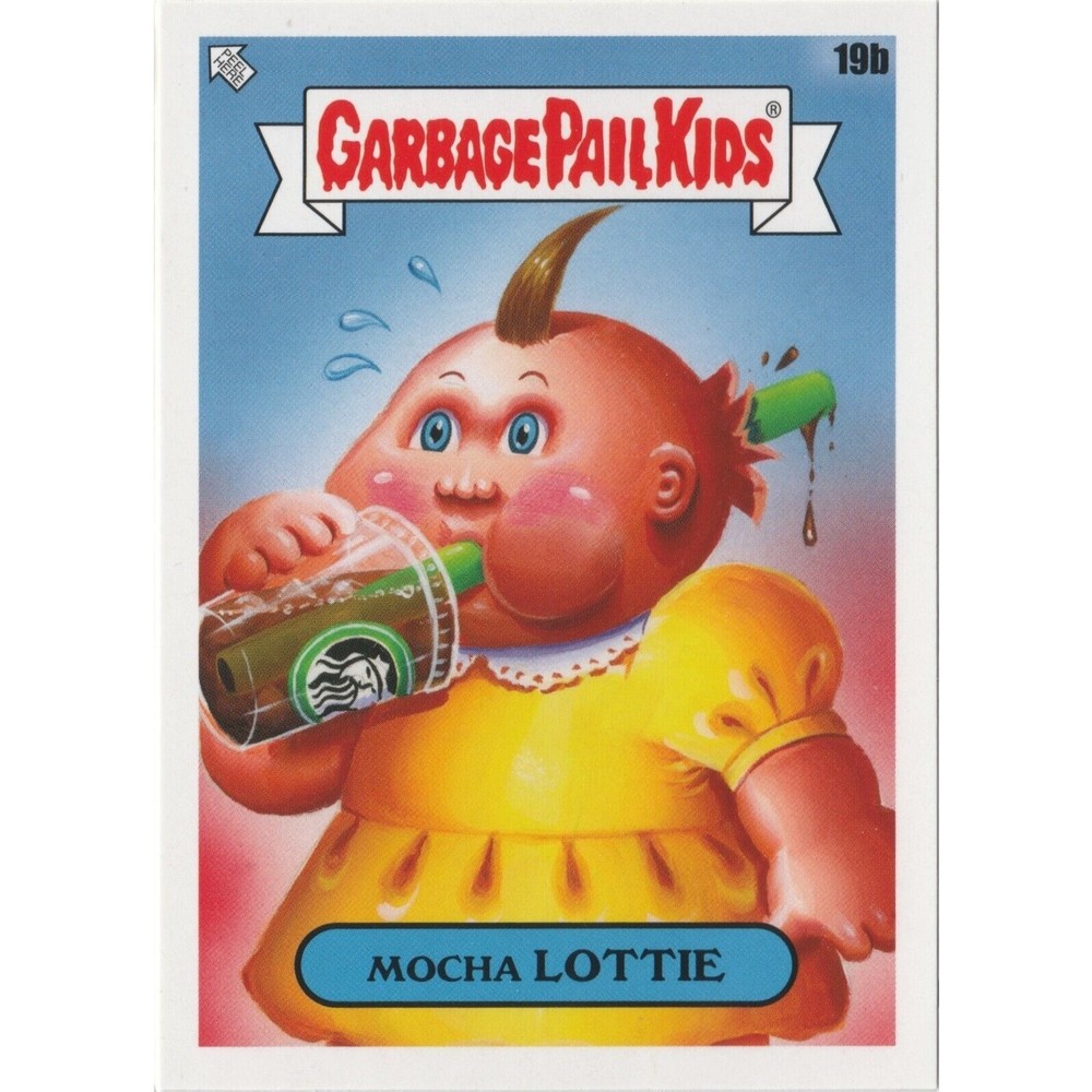 Mocha Lottie Garbage Pail Kids GPK 2020 35th Anniversary Starbucks Card