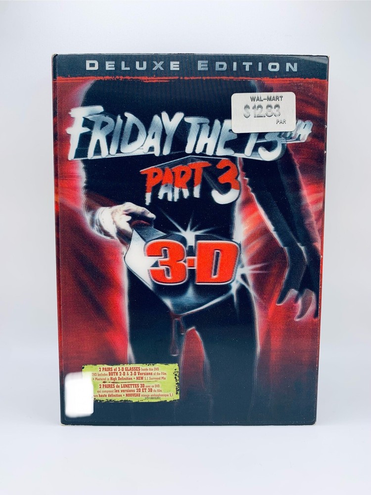 Friday The 13th Part 3 3D (DVD) Movie, Trilingual (FR-ANG-ES)