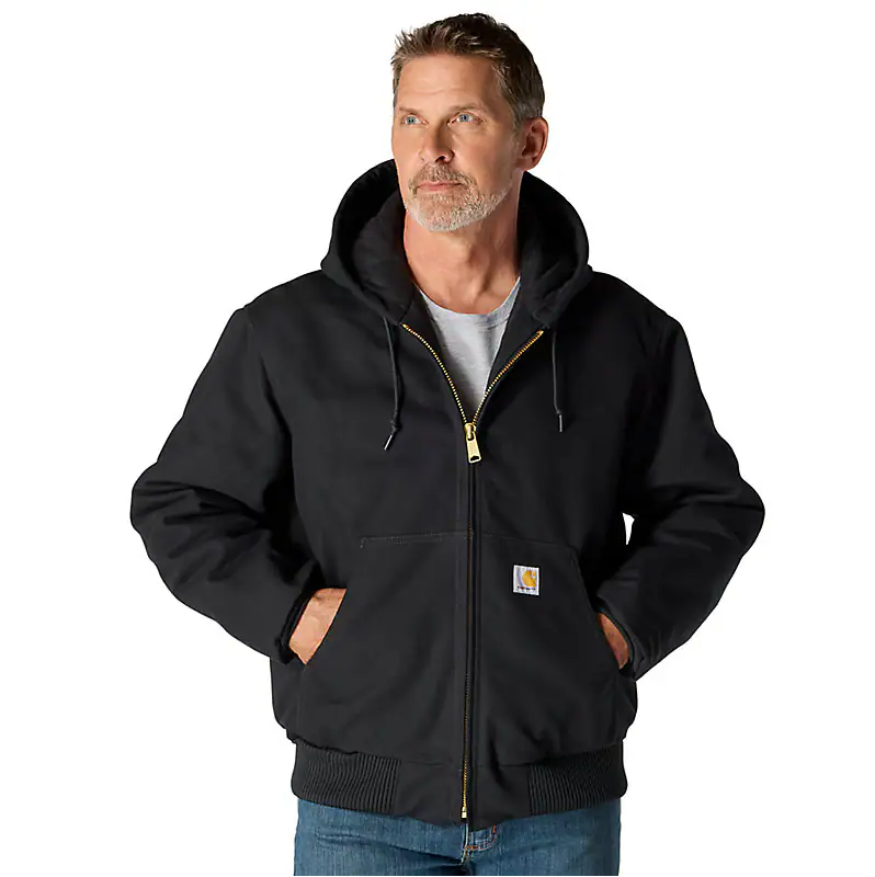 FLASH SALE🔥 Carhartt Men's Black Duck Insulated Active Hooded Jacket-image
