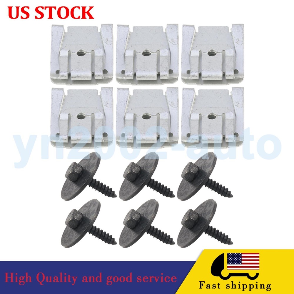 12X Under Engine Cover Floor Clips Screws Kit For Benz E C Class W203 W211 C300