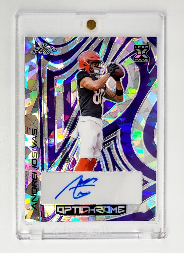 MINT #/3 RC AUTO ANDREI IOSIVAS 2023 Leaf Eclectic Optichrome CINCINNATI BENGALS