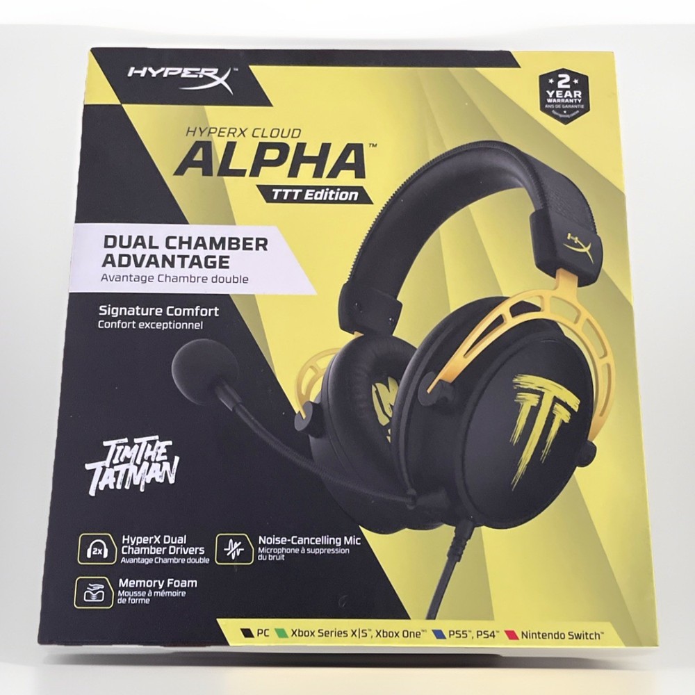 HyperX Cloud Alpha Wired Headset, Black, TTT Edition