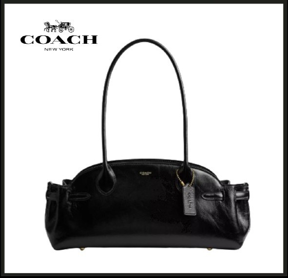 COACH CAM03 Black Empire Carryall Bag 34 Shoulder Bag Outlet New SMM