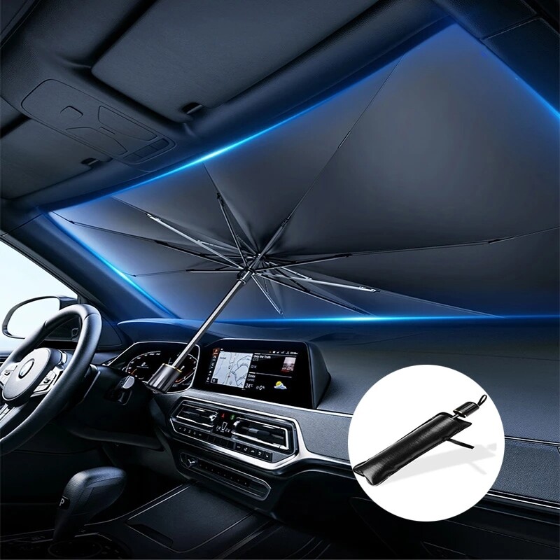 Foldable Car Windshield Sunshade UV Protective Front Window Cover Visor Umbrella