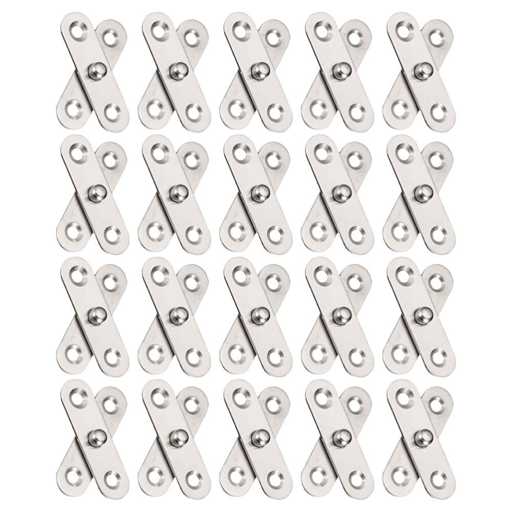 20pcs Rotating Hinges Door Pivot Hinge Concealing Up and Down Shaft Hinges 360