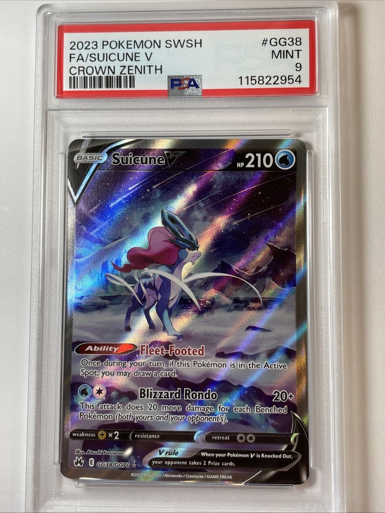Suicune V Galarian Gallery Holo Crown Zenith GG38/GG70