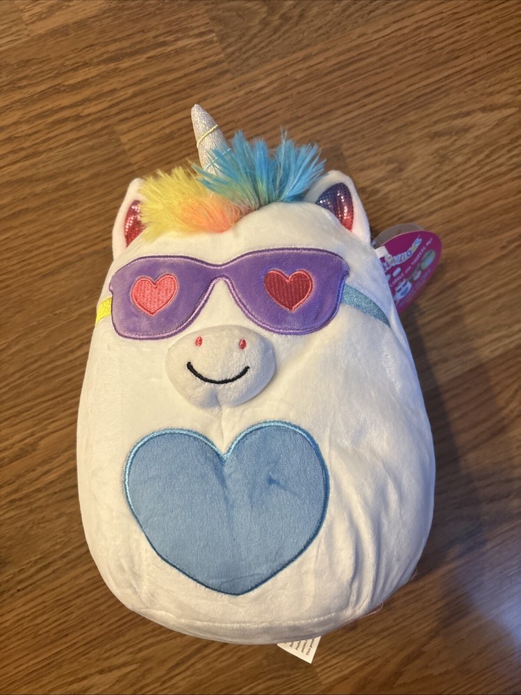 Squishmallow NWT Kellytoy 10” Joie the Unicorn  Valentine’s Squad 2021 Rare