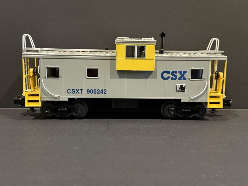MTH O Scale Premier CSX Extended Vision Caboose  #20-90019F 3-Rail