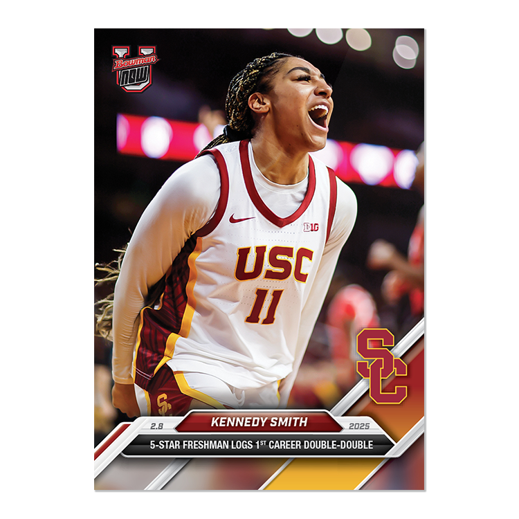 presale Kennedy Smith USC Trojans 2024-25 Bowman U NOW Basketball - Card 62-image