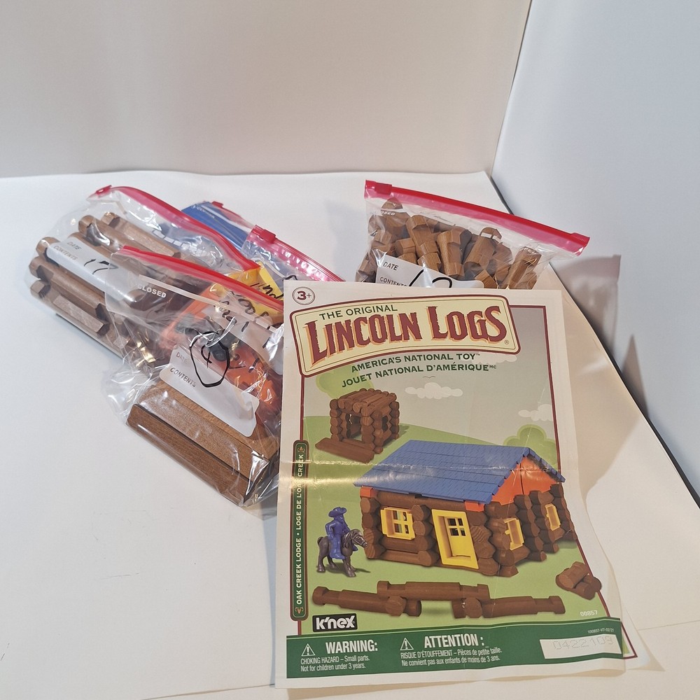 lincoln logs set Oak Creek Lodge Knex America's National Toy