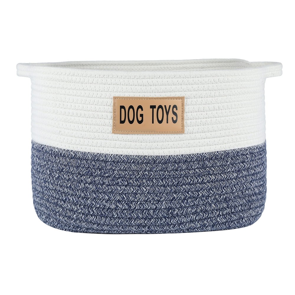 Tone Rope Dog Toy Storage Basket