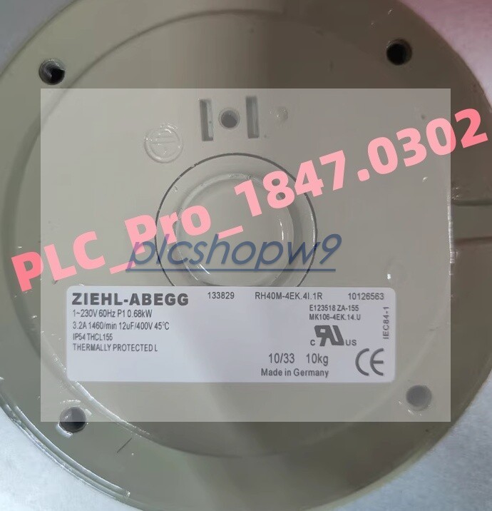1PCS Brand New ZIEHL-ABEGG RH40M-4EK.4I.1R Cooling Fan For ABB  Fast delivery