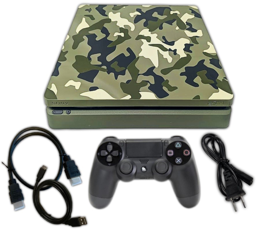 PlayStation 4 PS4 Slim 1TB COD WWII Camo LE System Console +1 Controller Bundle