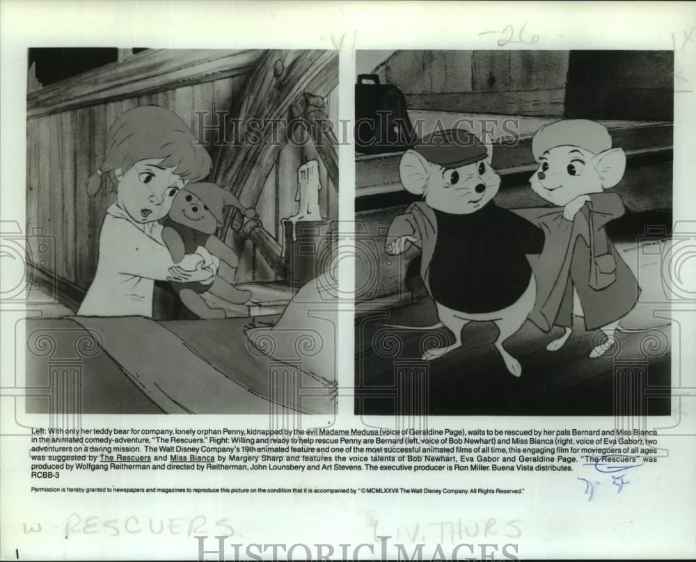 1977 Press Photo Scenes from the animated comedy adventure 