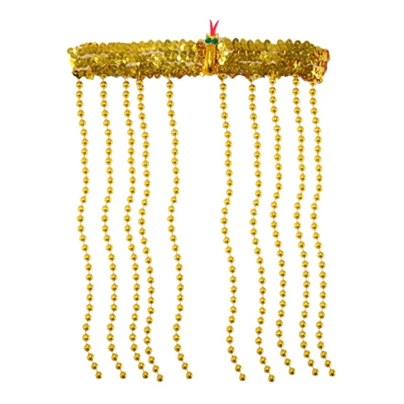 Golden Sequins Hair Hoop Headband for Cosplay and Costume Accessories